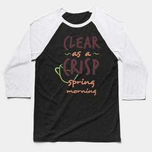 Clear as a Crisp Spring Morning (Deadly Premonition) Baseball T-Shirt